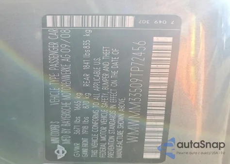 2009 Mini Cooper S Clubman z USA, uszkodzony, nr VIN WMWMM33509TP72456